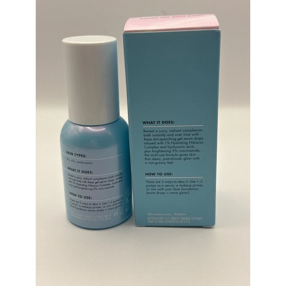 ELF‎ Skin Holy Hydration! Thirst Burst Dewy + Brightening Drops 1 fl oz BNIB
